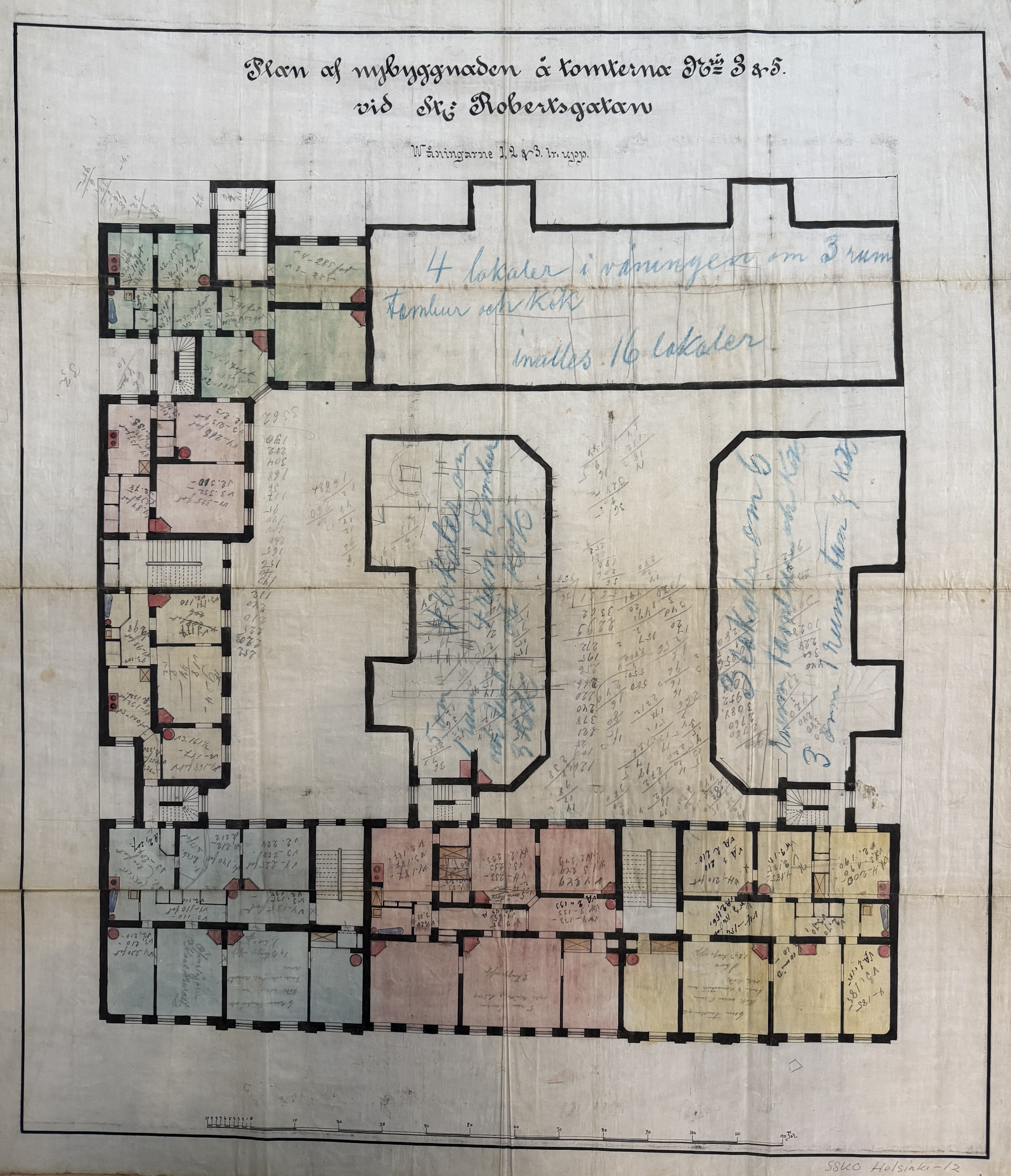 Kiseleffin ja Heikelin suunnitelma uudisrakennuksesta